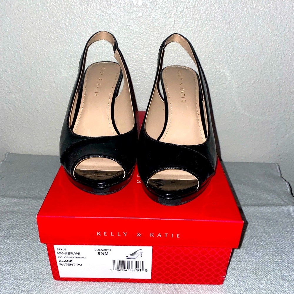 Kelly & Katie Black Heels - 8.5M